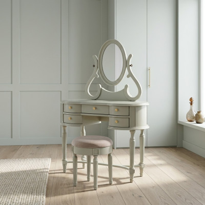 Dressing table desk vanity chest of drawers mirror shelves stool console tables