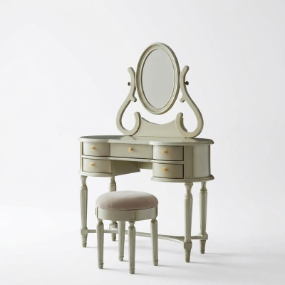 Dressing table desk vanity chest of drawers mirror shelves stool console tables