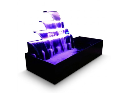 Pool waterfall system fountain stainless steel water feature water column