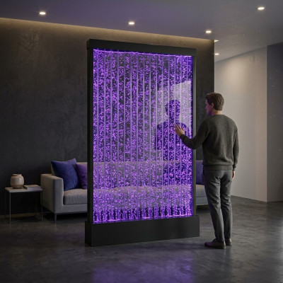 Wall panel LED modern water feature water walls water bubbles decorative wall