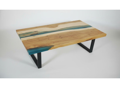 Coffee table river table epoxy resin solid tables 120x70 river table real wood