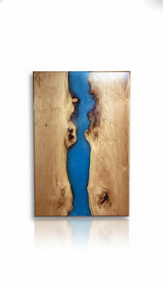 Dining Table River Table Solid Wood Tables 220x100 River Table Sea Waterfall Epoxy Resin