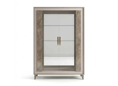 Sideboard Luxury Display Cabinet Glass Cupboard Modern Style Italian Furniture