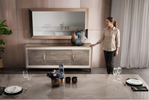 Sideboard Cabinet Wood Buffet Display Cabinet Luxury Wardrobe Furniture Set arredoclassic