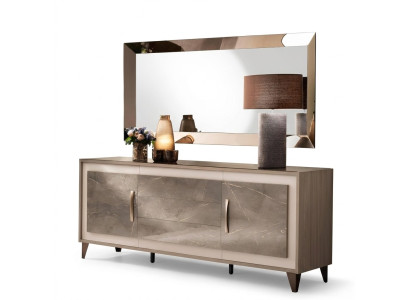 arredoclassic Dresser Sideboard Low Board Cabinet Living Room Shelf Luxury