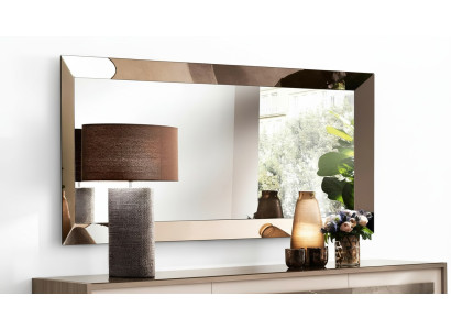 Wall mirror wooden frame golden mirror wall mirror hanging mirror living room new