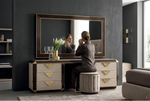 Design Mirror Wall Mirror Modern 110x190 Furniture Wood Frame arredoclassic New