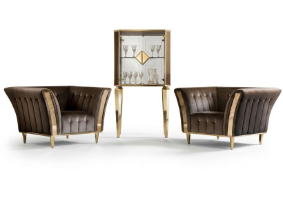 Armchair Club Lounge Reclining Chair Upholstered Sofa 1-Seater TV Velvet arredoclassic