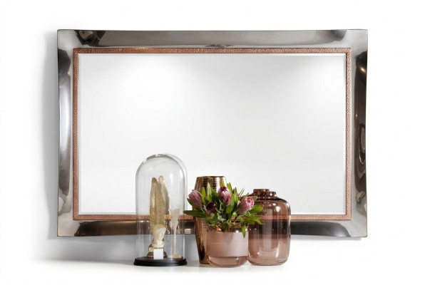 Classic Designer Mirror Wall Mirror Baroque Rococo 100x110cm Wood Frame New