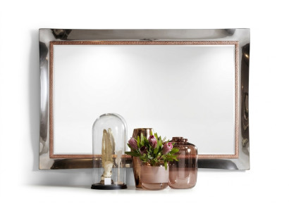Classic Designer Mirror Wall Mirror Baroque Rococo 100x110cm Wood Frame New