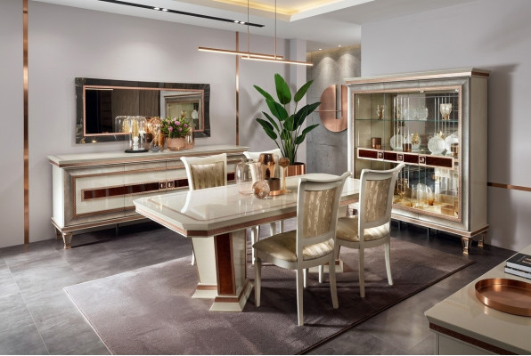 Dining table dining room set dining group furniture table 5-piece chair 4x chairs arredoclassic