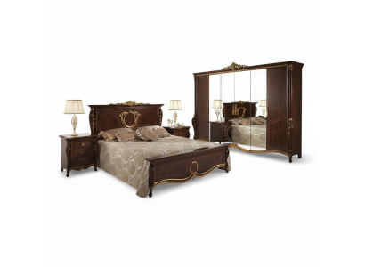 Classic Bedroom Set Bed 2x Nightstand Luxury Beds Furniture 3pc Wood New