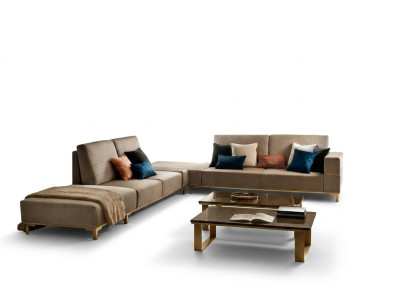 Corner sofa, sofa, couch, fabric sofa, living landscape, luxury furniture, L shape, coffee table 2-piece set