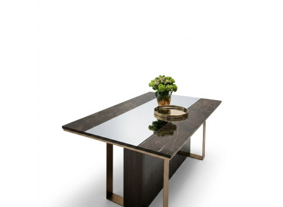 Designer dining table classic wooden dining room living room 160x90 cm new