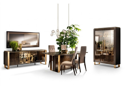 Dining table chairs sideboard 8-piece dining room set group suite table arredoclassic