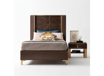 Bed, nightstand, bedroom, upholstered bed, classic, designer furniture, arredoclassic