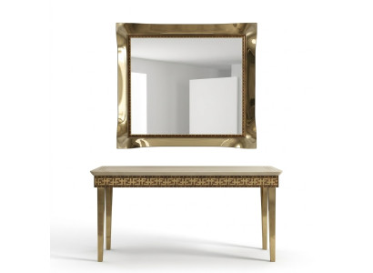 Mirror, wall mirror, baroque, rococo, hallway, living room, bathroom, wood, glass, design