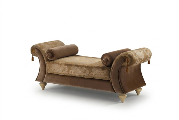 Chaiselounge Sofa Lounge Couch Lying Chaise Textile Baroque Rococo arredoclassic