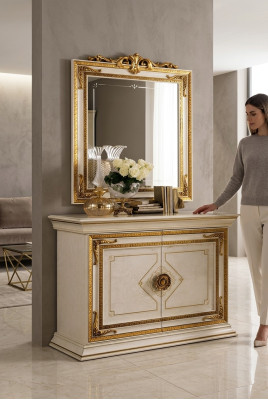 Mirror Dresser Cabinet Dressers Sideboard Bedroom Set Wood Classic Style