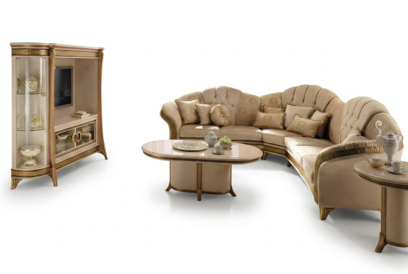 Wood Italian Furniture Baroque Style Luxury Brown Coffee Table Living Room Table New