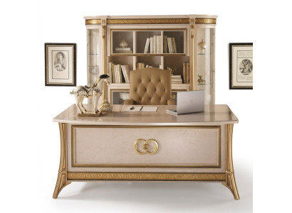 Design office desk table armchair furniture with chair 2-piece arredoclassic