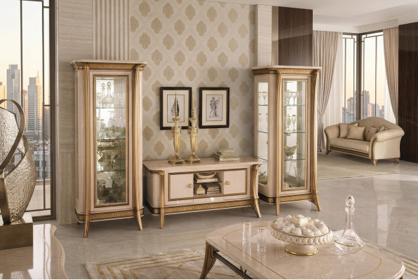 Design Royal TV Sideboard Television Wall Low Board Luxury Cabinet Dresser Shelf