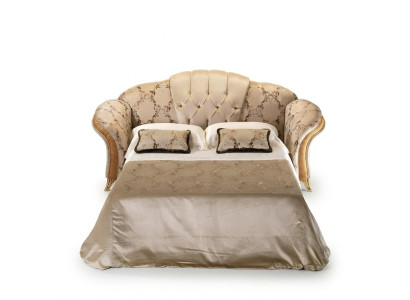 Sofa 3-seater couch with bed function textile fabric furniture upholstery arredoclassic
