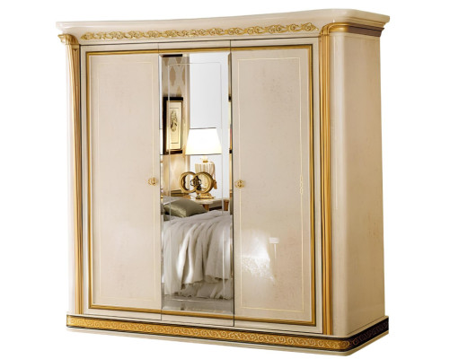 Wardrobe Bedroom Wood Closet 3 Doors Cabinets Luxury arredoclassic