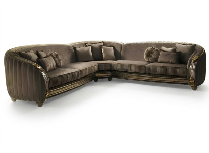 Sofa L-shape leather sofa couch living landscape set design corner sofa arredoclassic