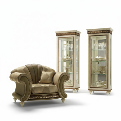 Design armchair textile luxury TV couch 1-seater sofa relax upholstery lounge new