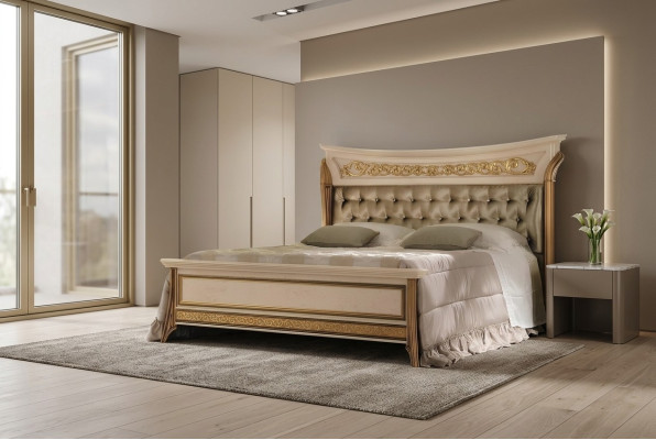 Bed upholstered bed beds upholstery designer hotel double 180x200 arredoclassic