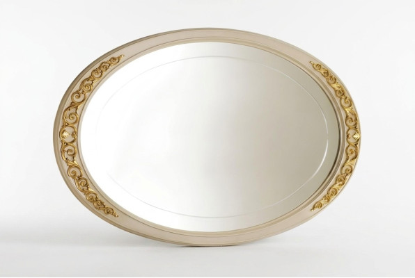 Design mirror wall mirror wood frame hanging mirror luxury Italian furniture