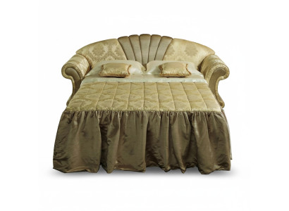 Sofa 2-seater couch design upholstery classic textile fabric bed function couches