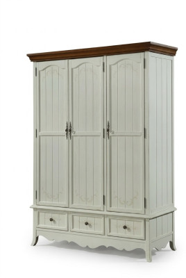 Classic wardrobe wooden cabinet country house bedroom cabinets wood furniture
