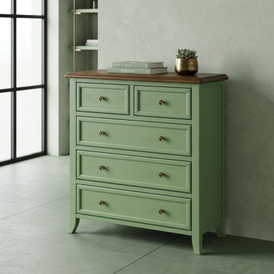 Green dresser sideboard cabinet real wood furniture dressers cabinets new