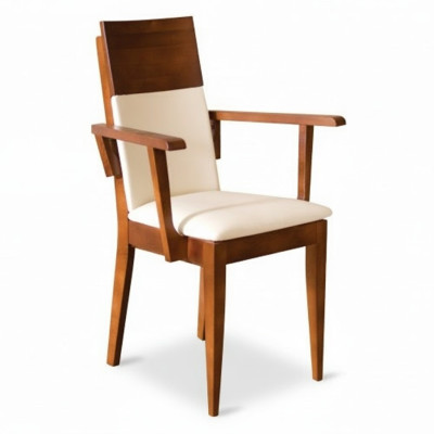 Chairs Chair Armchair Upholstery Solid Wood Textile Wood Armchair Leather New Lounge