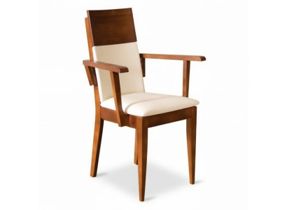 Chairs Chair Armchair Upholstery Solid Wood Textile Wood Armchair Leather New Lounge