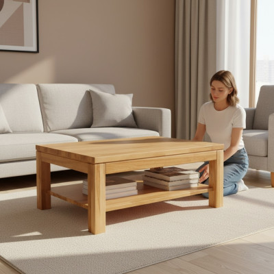 Coffee table wooden table solid wood side table table 120x80 coffee tables