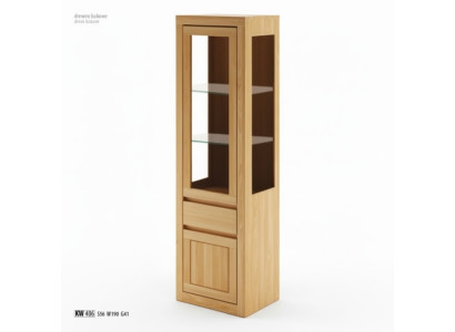 Glass cabinet wooden wardrobe living room closet handcrafted solid wood