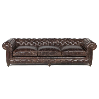 Brown Chesterfield Sofa Couch Upholstery Fabric Leather Couches Upholstery Suite Big XXL