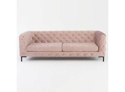 Chesterfield Sofa Couch Upholstery Fabric Leather Couches Upholstery Set 3-Seater