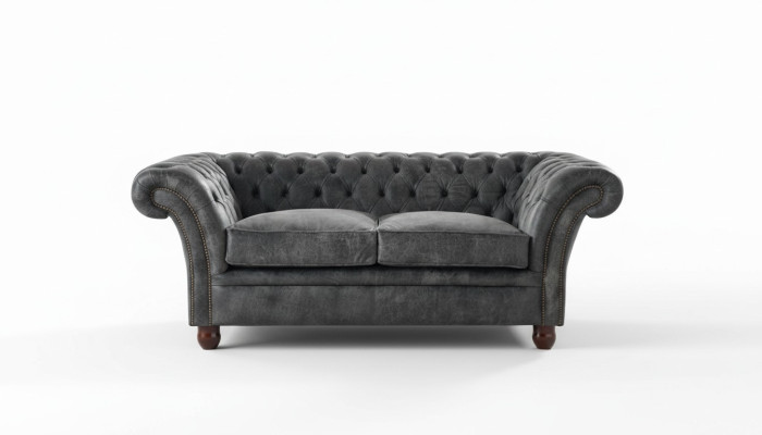 Chesterfield Sofa Couch Upholstery Fabric Leather Couches Upholstered Suite 2-Seater