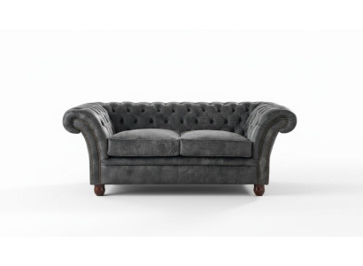 Chesterfield Sofa Couch Upholstery Fabric Leather Couches Upholstered Suite 2-Seater