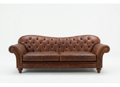 Luxury Chesterfield Living Room Couch Brown Sofa Seat Upholstery Textile Couches New
