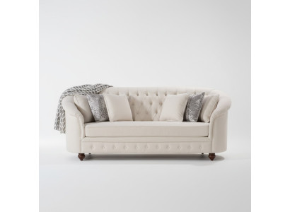 Beige Royal Couch - Luxury Chesterfield Furniture Upholstery Design Furniture