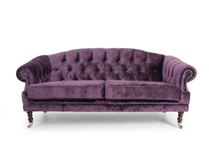 Baroque Rococo Sofa Couch Textile Velvet Chesterfield - Designer Couches