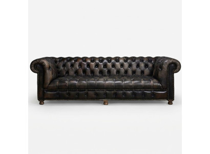 Classic Chesterfield Sofa Black English Living Room Sofas