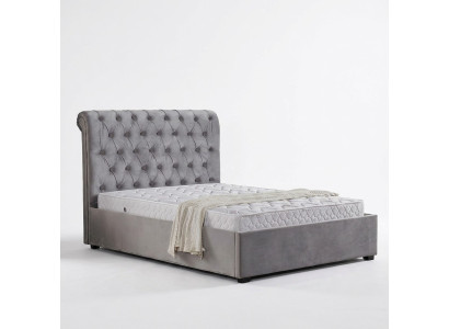Royal Gray Bedroom Bed Upholstered Beds Chesterfield Design Fabric