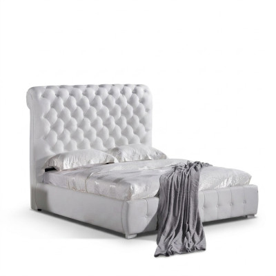 Chesterfield custom-made color selectable bed double beds purple brown beige