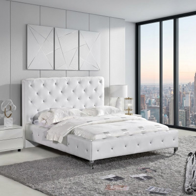 Chesterfield Bed Design Bedroom English Beds 140x200cm Textile Upholstery